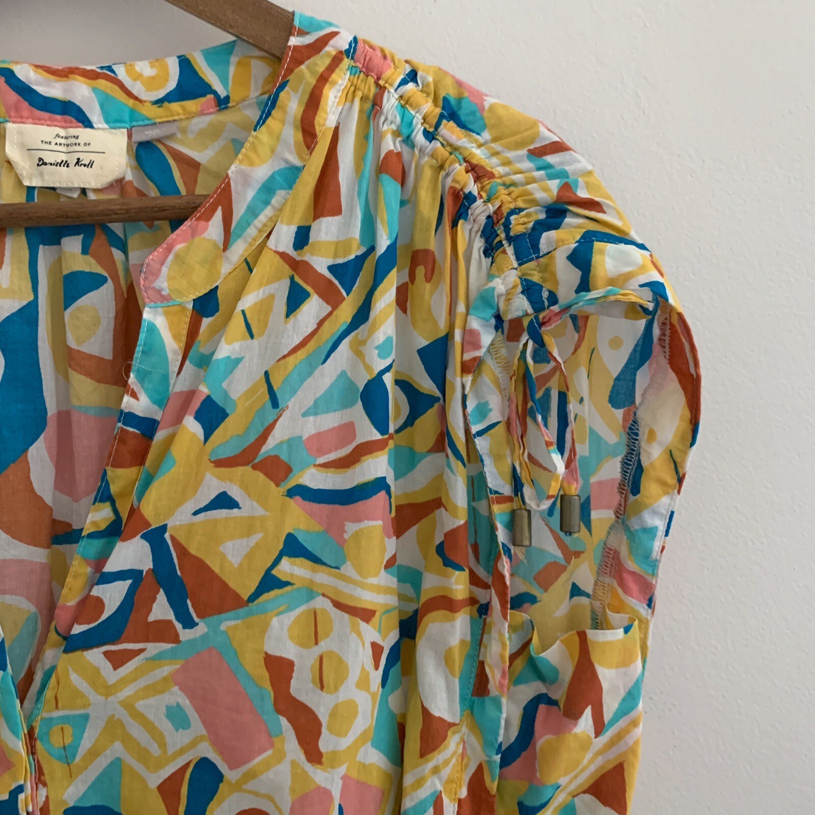 Danielle Kroll Brooklynite Button Front Shirt Med… - image 3