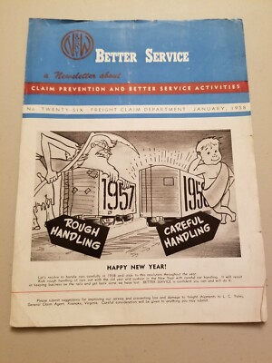 Norfolk und Western MITARBEITER NEWSLETTER BESSERER SERVICE NR. 26. Januar 1958