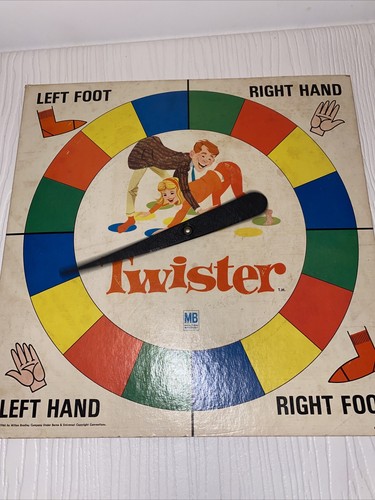 VTG Milton Bradley Twister Game 1966 Spinner Board Only Vintage Game Room - Picture 21 of 21