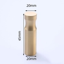 2Pcs Decorative Wall Hooks, Solid Brass Entryway Coat Hooks 20mm x 45mm x 20mm 