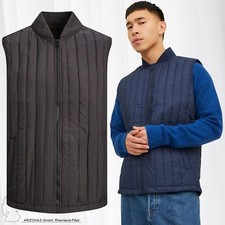 Herren JACK & JONES Stepp Weste Übergangs Jacke ohne Ärmel JJERECYCLE