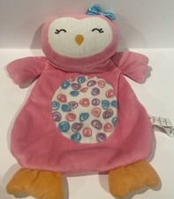 HTF/RARE Farallon Belle Pink Owl Security Blanket/Lovey