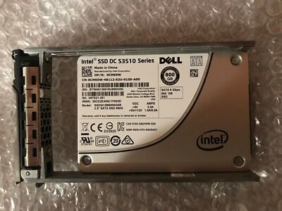 Dell INTEL S3510 800GB SATA 2.5” SSD 6Gbps For R710 R620 R630 R730 R420 ...