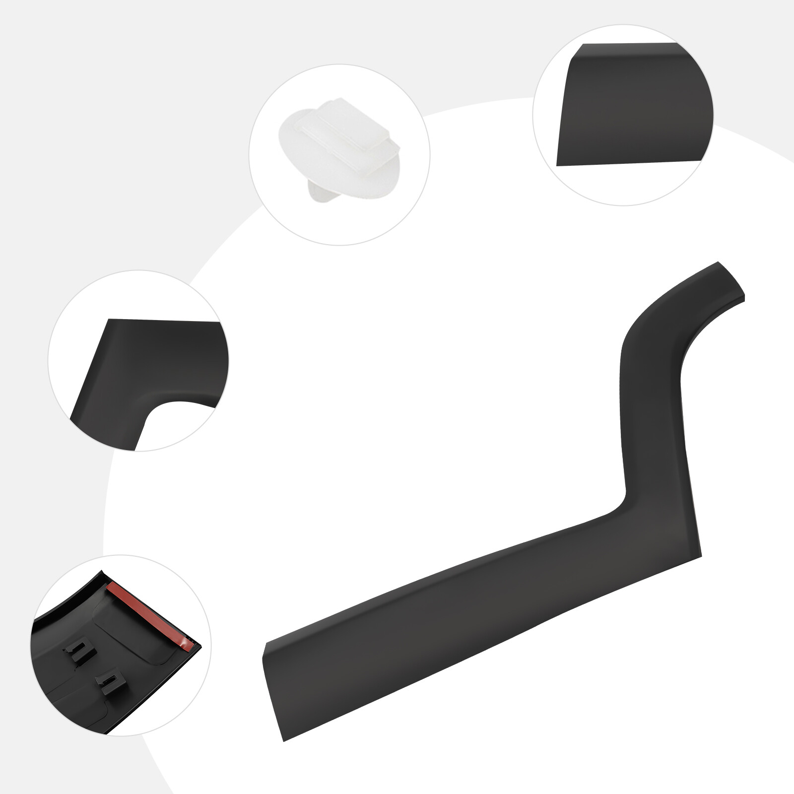 Left Rear Door Molding Fender Flare Trim For Jeep Renegade 2015-2021 5VX88LXHAA