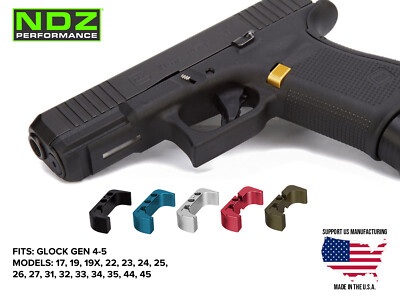 for Glock 17 19 Gen 4-5 Magazine Release Extended Stock Plus