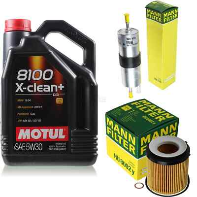 MOTUL 5 L 5W-30 MOTOR-ÖL+MANN-FILTER für BMW 5er Touring F11 535i 528i X1 E84