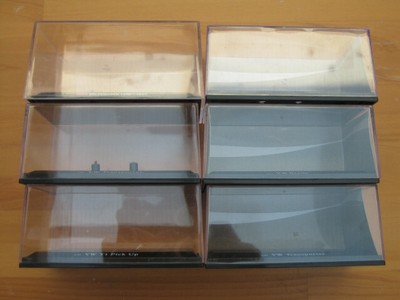 Lot de 20 boites vitrine cristal acrylique + socles pour voiture miniature 1/43