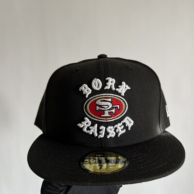 Born X Raised San Francisco 49ers New Era Fitted Hat Metallic