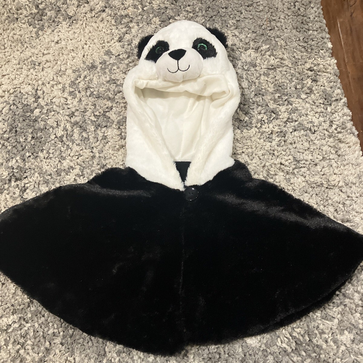 Panda Poncho Kids Size 3 Years- 5 Years Soft Fuzzy | eBay