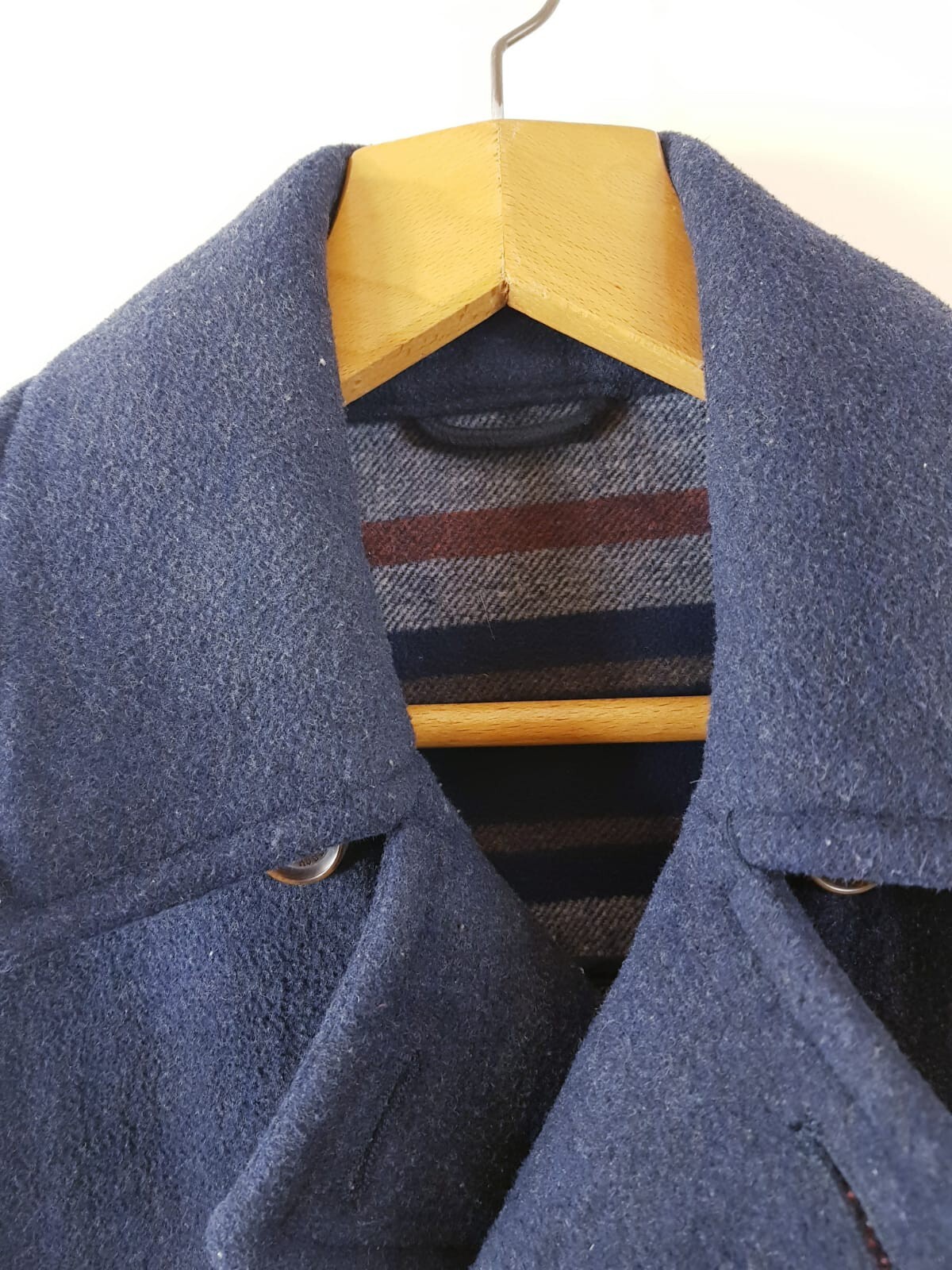 Mantaray Mens Long Sleeve Blue Basic Jacket Coat Size Medium M Regular Button image 4