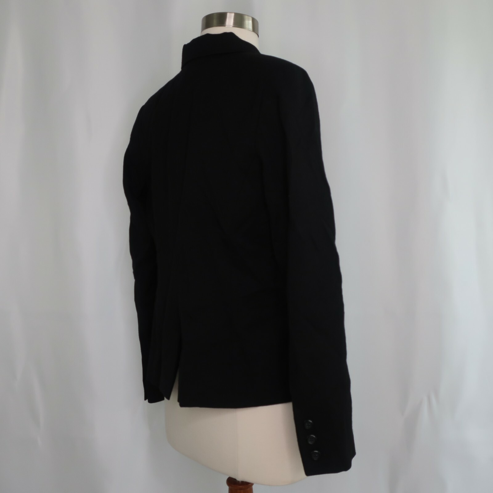 VTG Pendleton Petite Solid Black 2 Button Jacket … - image 5