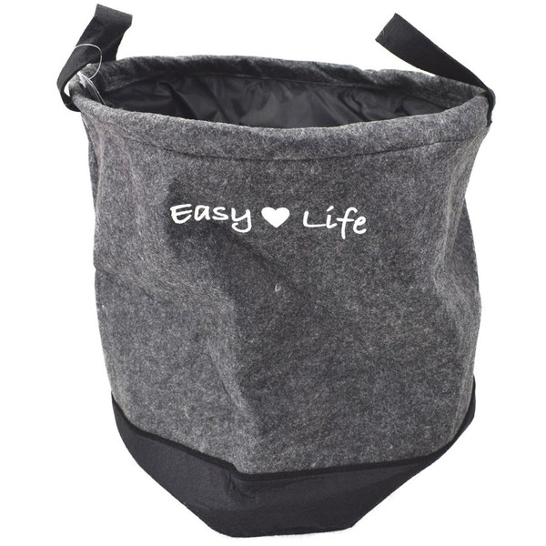 "WäSchesack Filz WäSchekorb WäSchetonne WäSchesammler Grau \"Easy Life\""-image