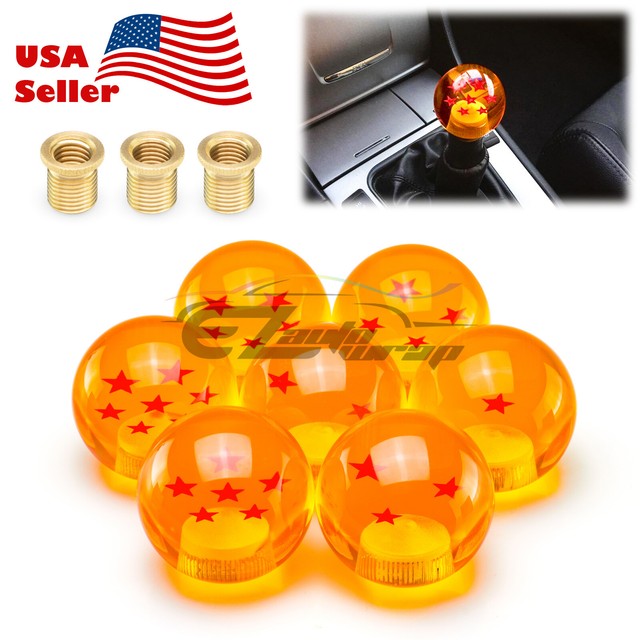 Orange Dragon Ball Shift Knob with Adapter Universal Manual