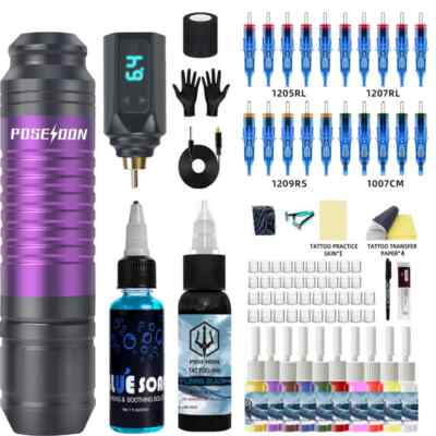 Tattoo Pen Kit Professional Tattoo Kits Permanent Makeup Wireless Tattoo Supply