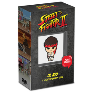 Niue 2 dollars 2021 Street Fighter II Ryu Chibi coin 1 oz silver silber muenze