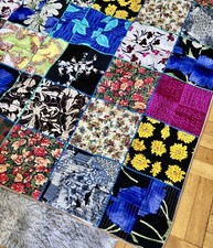+++ Patchwork -Decke - UNIKAT-HANDARBEIT +++