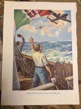 V1a Ephemera Book Plate 1950sdick Waved At The tricolour