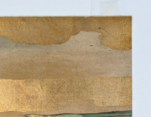 Old Japanese Ink and Color, Gold Painting on Paper. Tosa School. Edo period - Picture 7 of 9