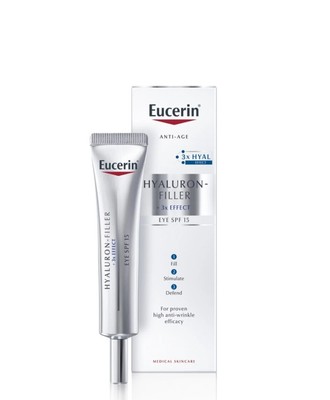 Eucerin Hyaluron-Filler Eye Cream, 15 ml effectively filling wrinkles Anti age