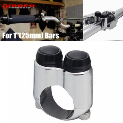 Dual / 2 Button Handlebar Microswitch Start ON OFF Switch For 1'' 25mm Bars Horn