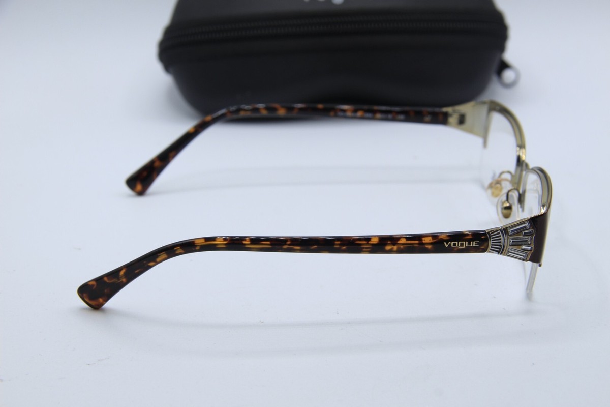Final Price! Vogue VO4014B 934 Brown Eyeglasses 50mm Eyeglasses VO4050 - Brown - Demo Lens - Metal | Vogue United  main image 4