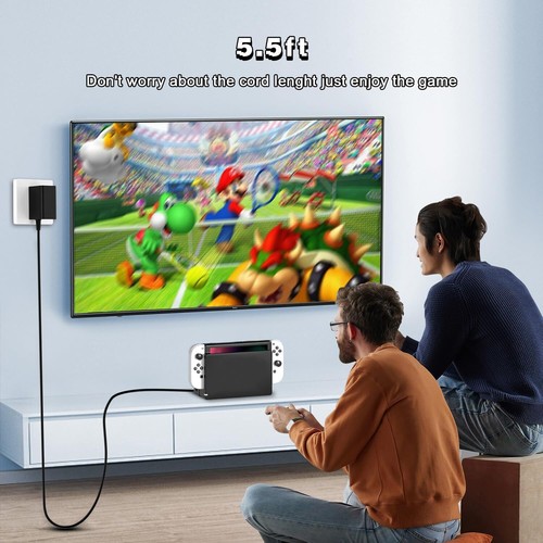 AC Power Supply for Nintendo Switch Adapter Home Wall Travel Charger Cable Plug - Picture 6 of 6