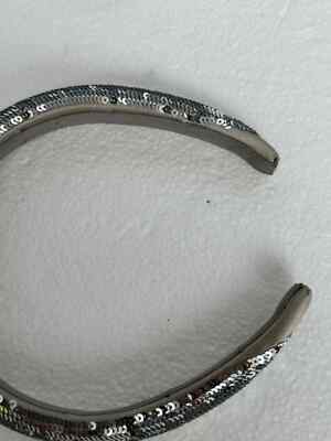 Gucci Silver Sequin Satin Hairband | eBay display picture 2