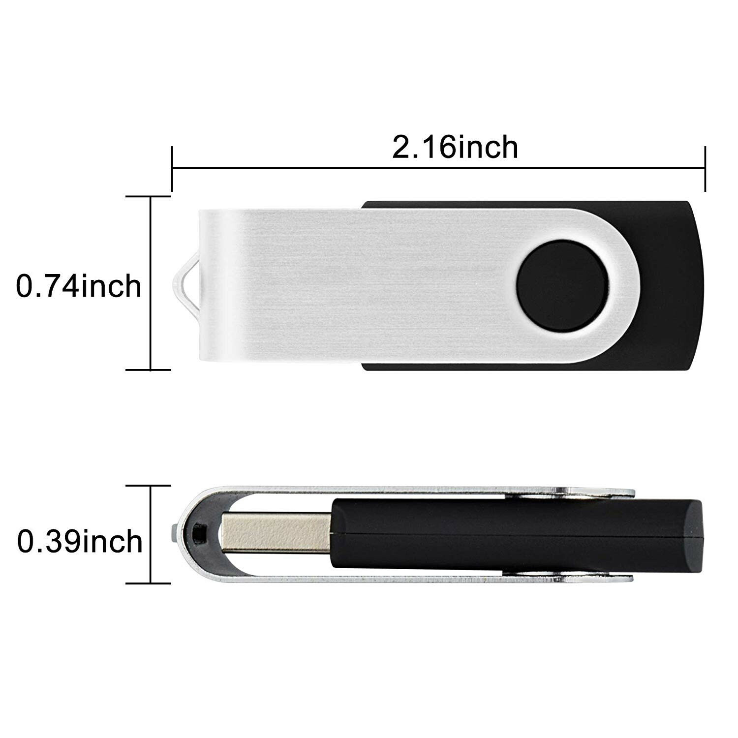 50 unidades de memoria USB 2.0 Flash Drive Stick giratoria de 1 GB, 2 GB, 4 GB, 8 GB, 16 GB, 32 GB, lote, imagen 9