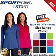 Sport-Tek LST357 Womens Long Sleeve Lightweight Competitor 1/4 Zip Pullover