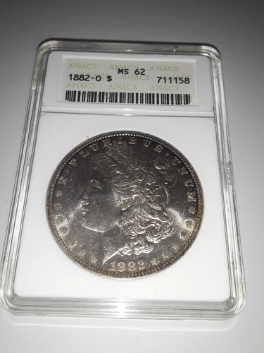 ANACS 1882 O Morgan Dollar MS 62