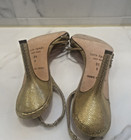 Womens KATE SPADE NEW YORK Gold strappy slingback heels Size 8.5 US EUC shoes — photo 6