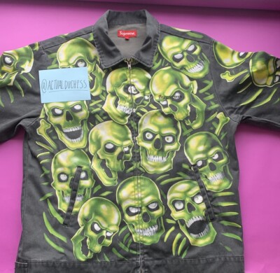 Supreme Skull Pile Work Jacket SS18 | XL | Liquid Blue | Supreme