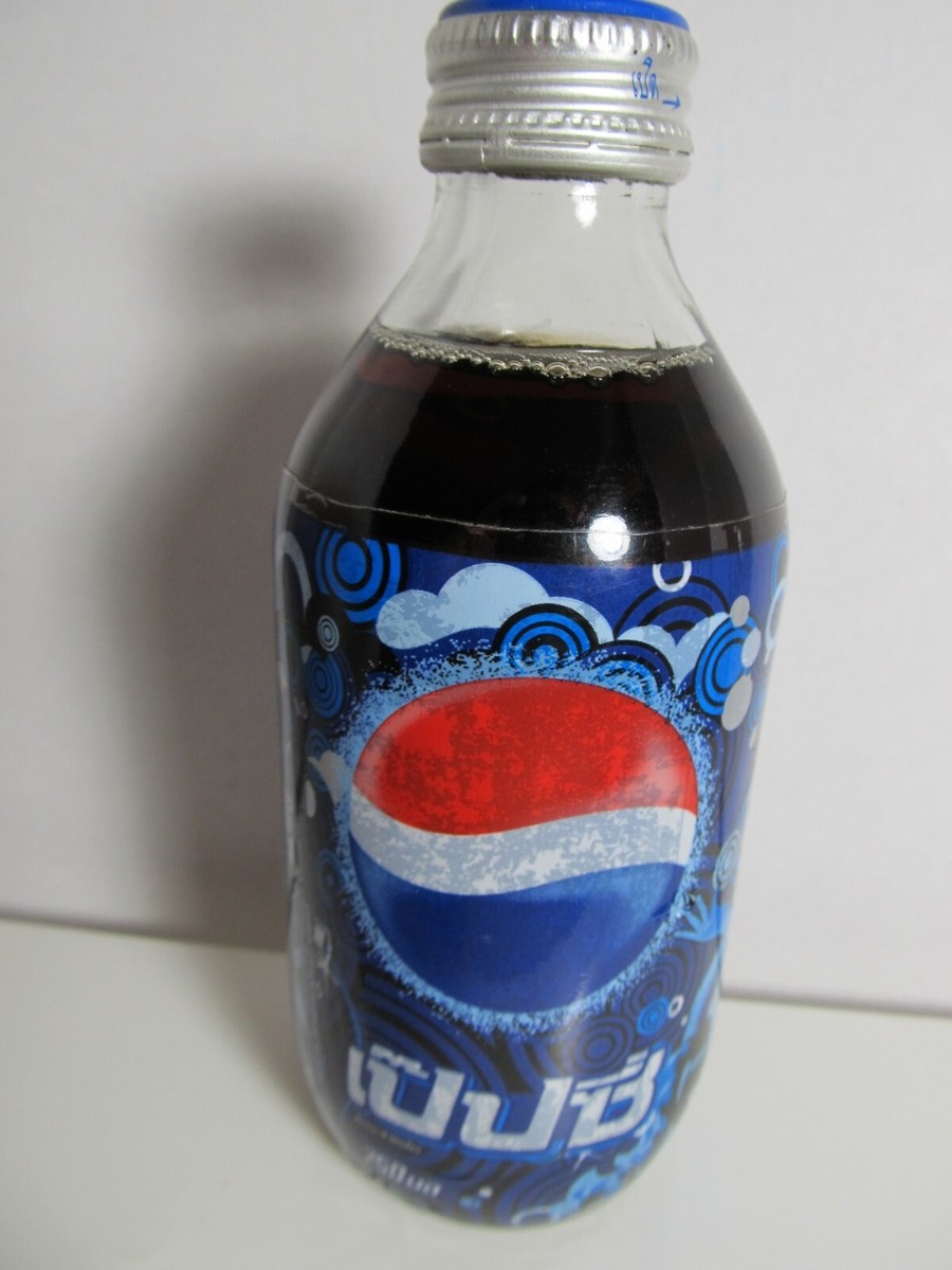 Pepsi Glass Bottle Full from Thailand 250 ml ~ expired for display
