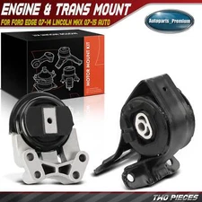 2x Engine Motor & Transmission Mount for Ford Edge 07-14 Lincoln MKX 07-15 Auto