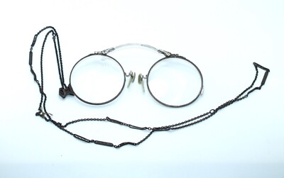 Vintage Eyeglasses On Chain Stamped AO 12k American Optical Vintage Eyeglasses On Chain Stamped AO 12k American Optical
