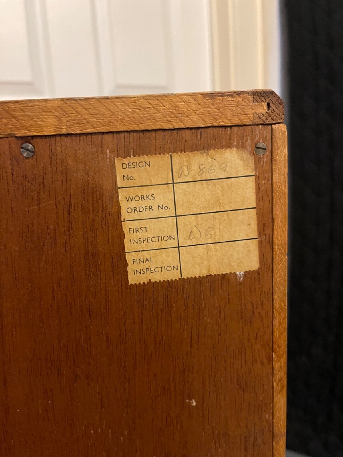 2x 1950's G Plan Brandon Model 869 Bedside (Rare angled sides