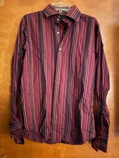 Men's Banana Republic long sleeved shirt, Large, 16-16.5, stripes, French cuff
