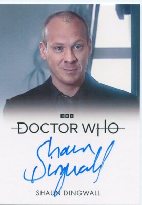 VL New 2024 Doctor Who Autograph card of Shaun Dingwall as Pete Tyler FB DDD