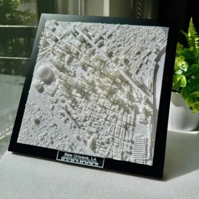 New Orleans Modern Art 3D City Model | 10''x10''