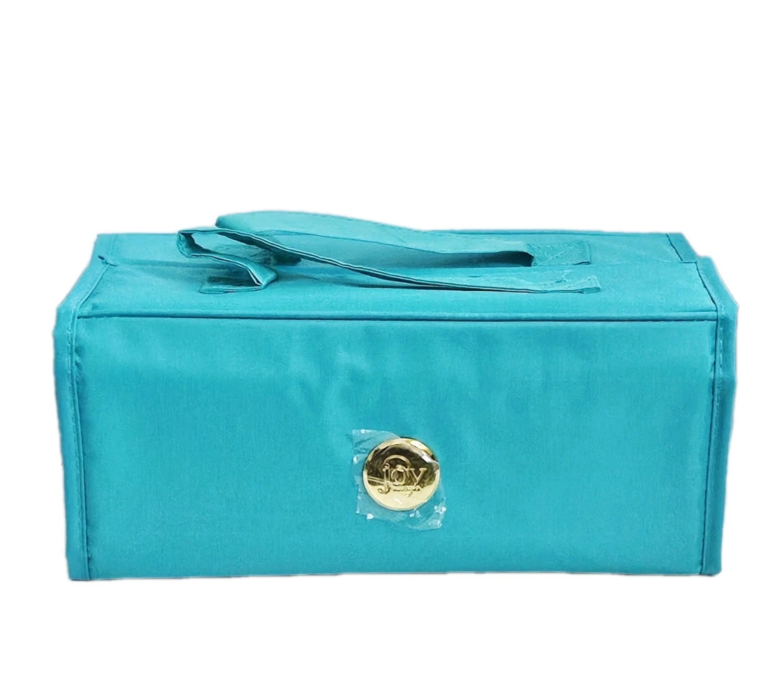 NEW Joy Mangano Aqua Travel Cosmetic Bag Travel Rollup Organizer 4 Pouches 10.5"