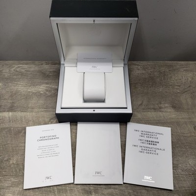 IWC SCHAFFHAUSEN Portofino Chrono 3910 Watch Case Box w/ Holder Manual Card