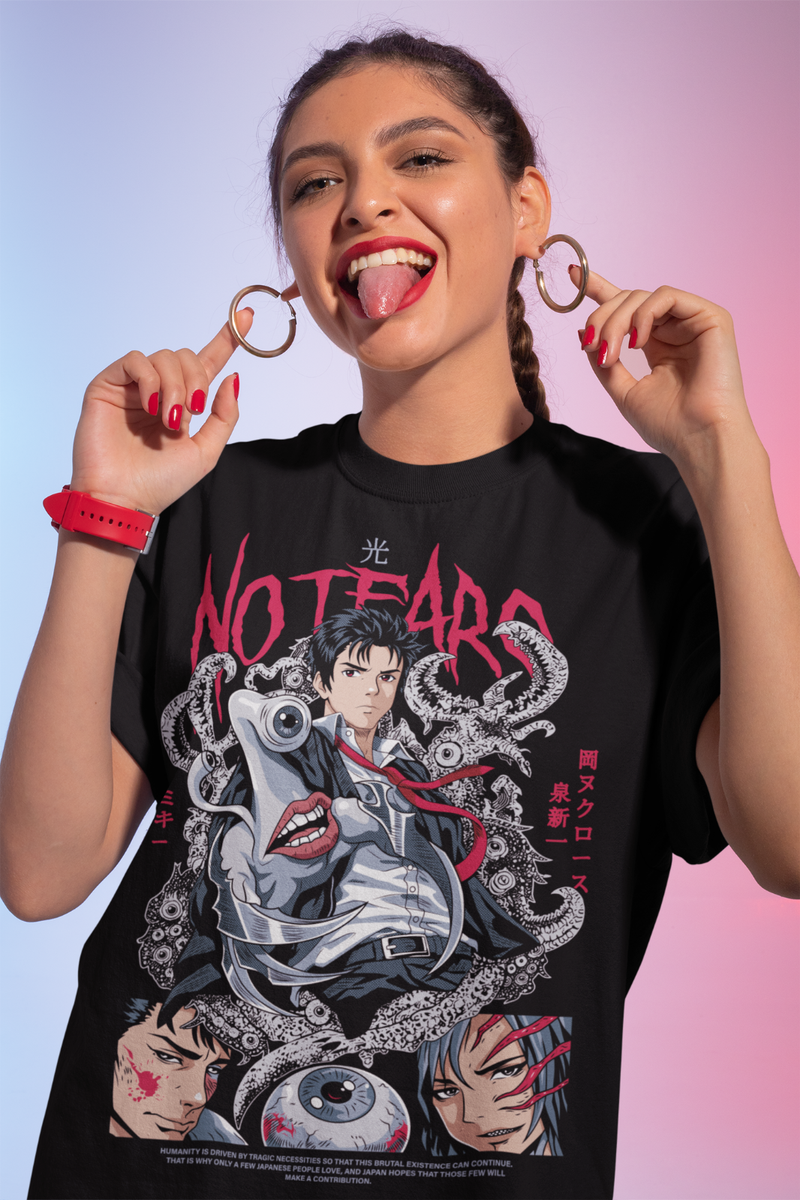Parasyte T-Shirt, Shinichi Izumi Unisex Heavy Cotton Anime Gift
