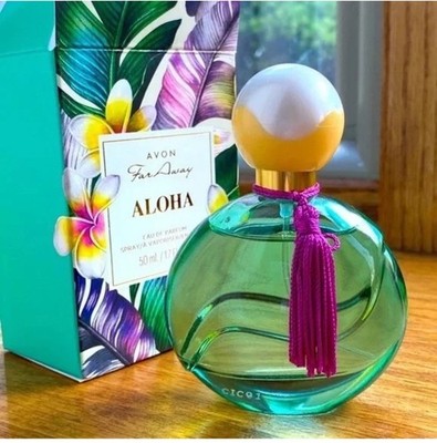 島 7ED FOIL John Avon 334 4枚セット AVON FAR AWAY ALOHA INSPIRED BY HAWAII'S BEAUTIFUL TIARE FLOWER