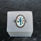 Zuni Silver Bird Inlay Ring Turquoise+Coral+MoP Vintage Southwestern Sz:7 💍