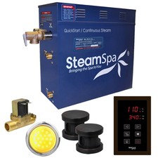 SteamSpa INT1200-A Indulgence 12 KW QuickStart Steam Bath - Bronze