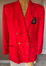 Women's Red Blazer. Size 8. Evan Picone. Gorgeous 