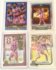 2025 Topps Chrome MLS Inter Miami CF 4-Card Lot - Messi Alba De Paul SN