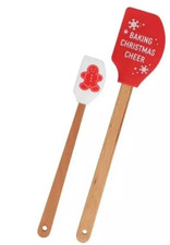 Christmas Themed Silicone Spatulas 2 PC Set Christmas Cheer Gingerbread Man NWT