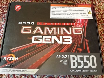 MSI B550 Gaming Gen 3 DDR4 ATX AMD AM4 Desktop Motherboard