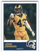 John Johnson 2019 Score FOOTBALL #302 Los Angeles Rams